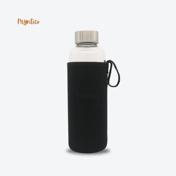 Glass bottle with steel cap - Pryntico