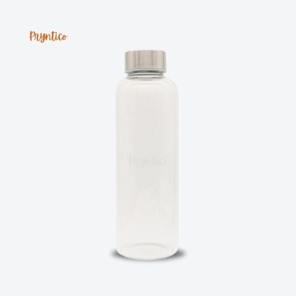 Glass bottle with steel cap - Pryntico 1
