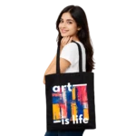 Pryntico Black Tote Bag Design 3