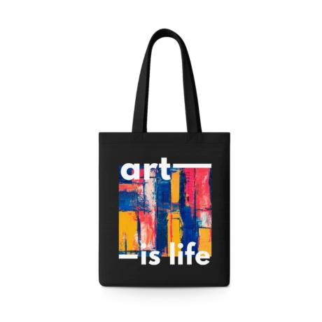 Pryntico Black Tote Bag Design 3