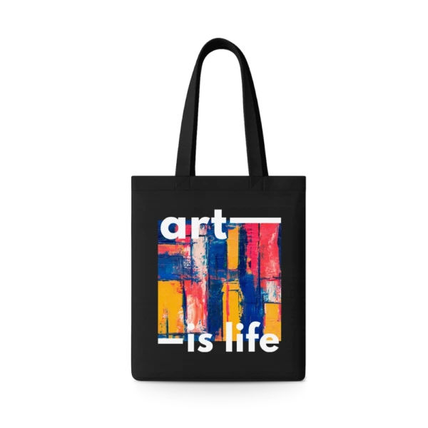 Pryntico Black Tote Bag Design 3