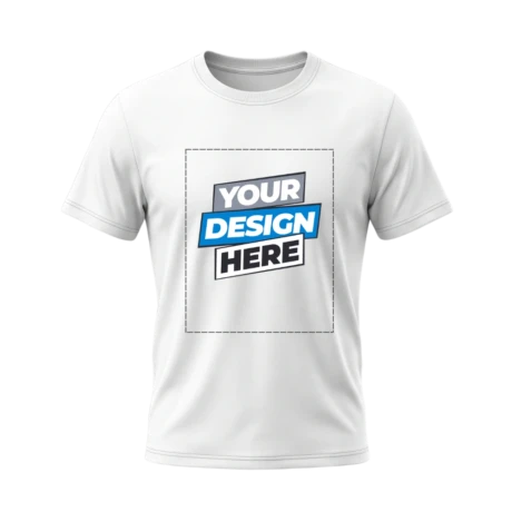 White T-Shirt with Customized Printing