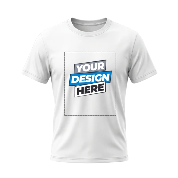 White T-Shirt with Customized Printing