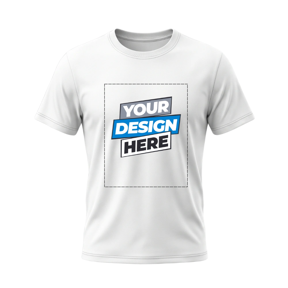 White T-Shirt with Customized Printing